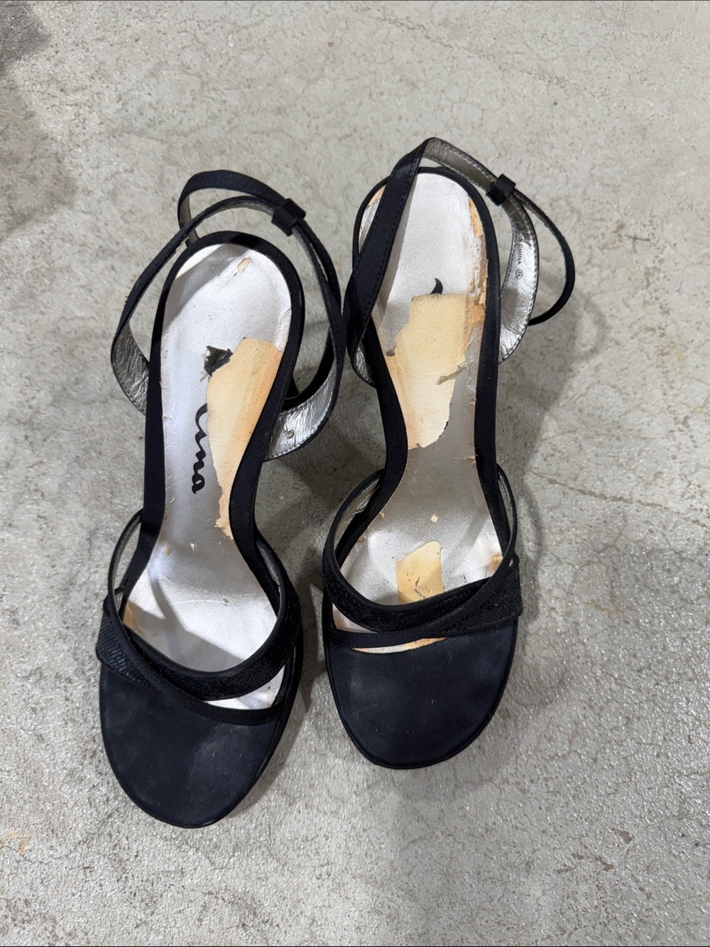 Black Strappy Women's Sandals - Unbranded